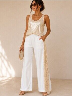 Set 2 Pieces Top American Retro + Pants AZULU COLOMBIA